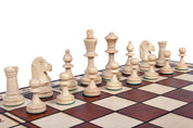 JUPITER" No. 4 Tournament Wooden Chess Set (42x42cm) burned and weighted