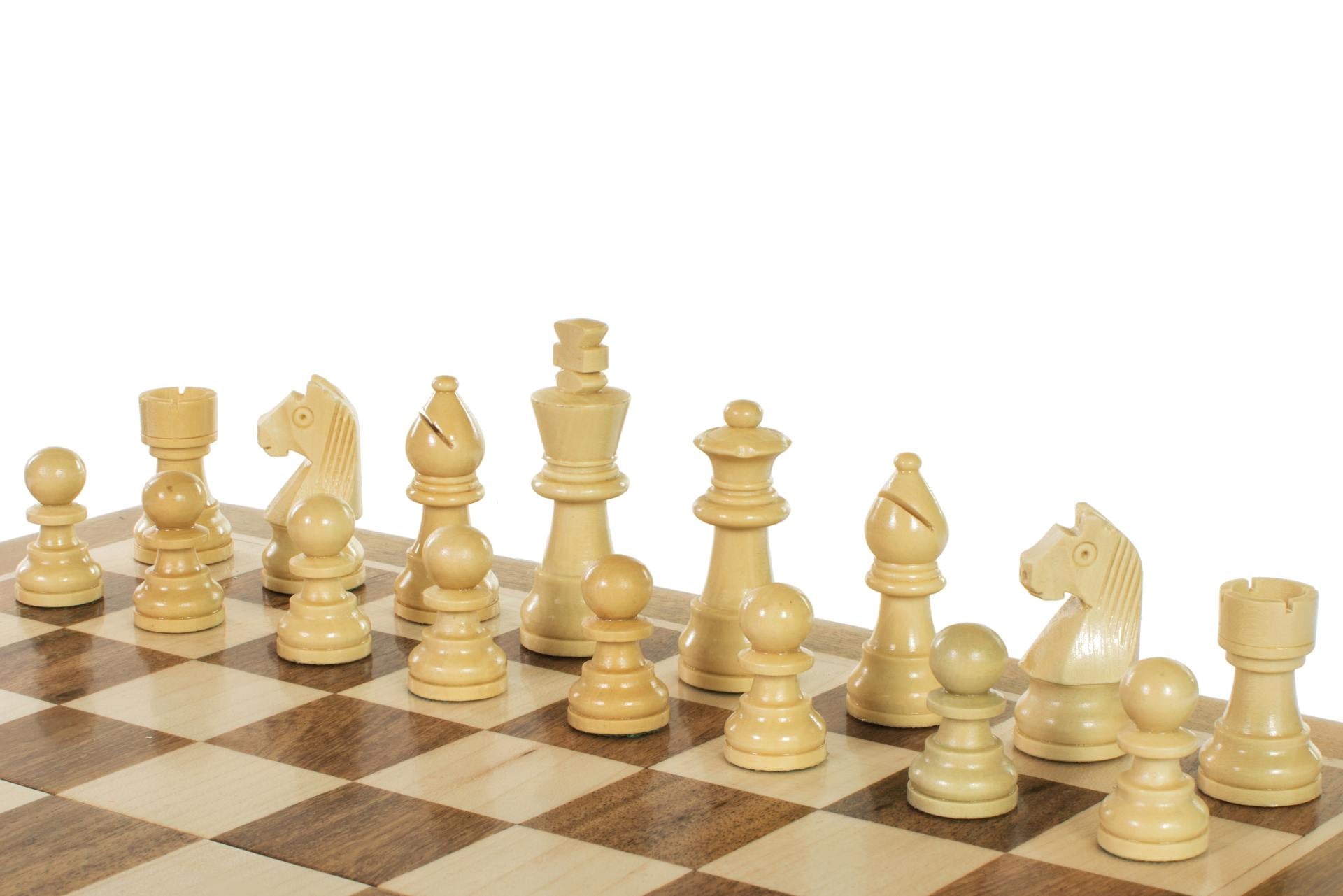 Wooden Magnetic Chess set with 30 cm inlaid chessboard - Wooden Magnetic Chess set with 30 cm inlaid chessboard