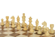 Wooden Magnetic Chess set with 30 cm inlaid chessboard