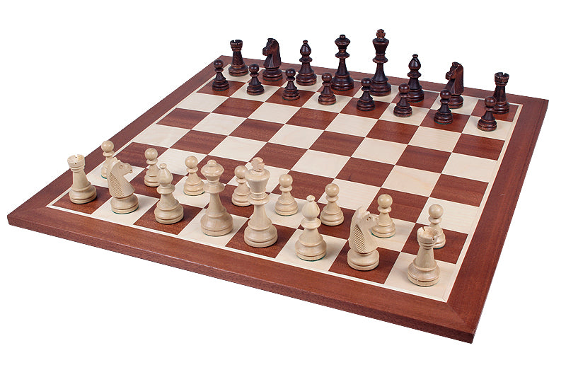 STAUNTON No. 6 in wooden case Carved wood - STAUNTON No. 6 in wooden case Carved wood