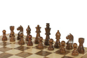 Wooden Magnetic Chess set with 30 cm inlaid chessboard