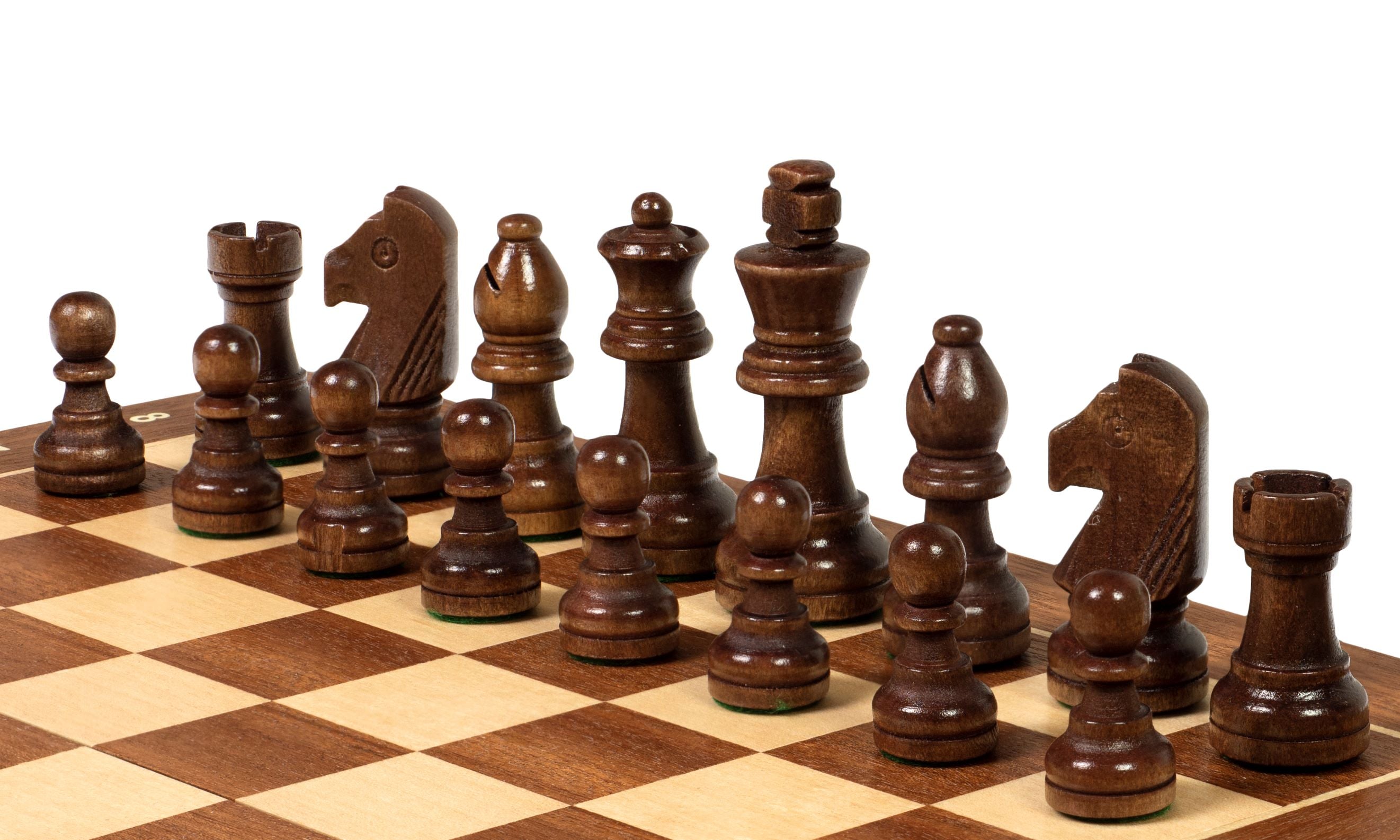 Sunrise Tournament wooden chess set No. 3 (30 x 30 cm) sapele / maple - Sunrise Tournament wooden chess set No. 3 (30 x 30 cm) sapele / maple