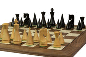 Exclusive wooden chessboard 55 mm square (with black stripe) walnut/maple