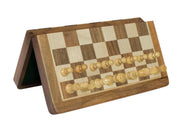 Wooden Magnetic Chess set with 30 cm inlaid chessboard