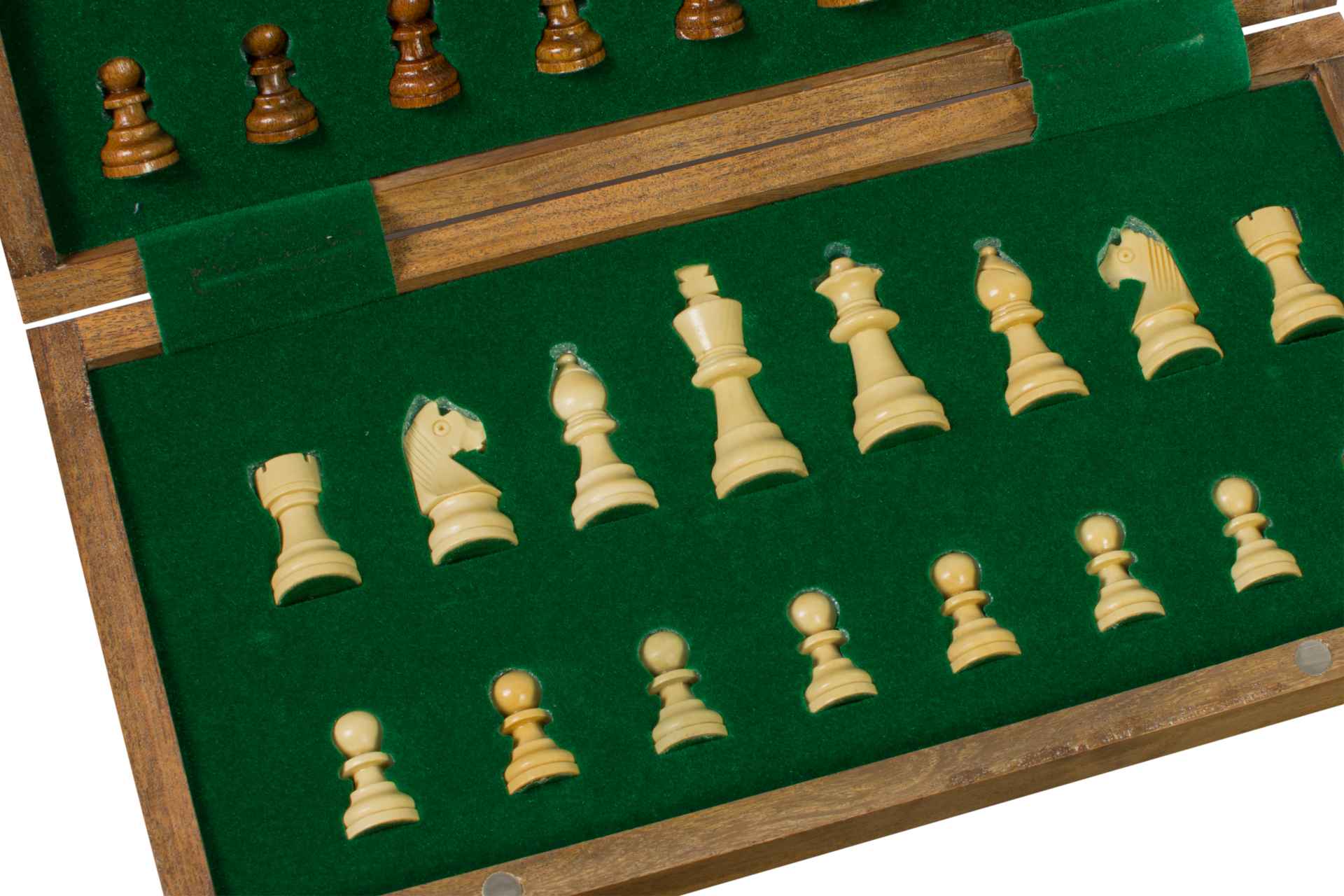 Wooden Magnetic Chess set with 30 cm inlaid chessboard - Wooden Magnetic Chess set with 30 cm inlaid chessboard