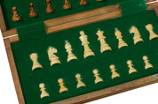 Wooden Magnetic Chess set with 30 cm inlaid chessboard