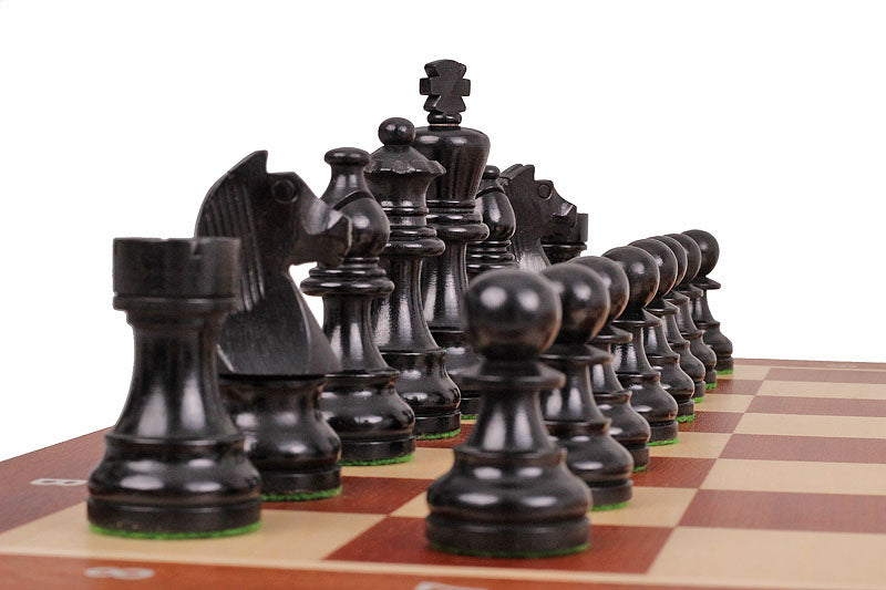 TOURNAMENT No5 intarsy GERMAN KNIGHT EBONISED 3,5" pieces - TOURNAMENT No5 intarsy GERMAN KNIGHT EBONISED 3,5" pieces