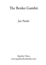 «The Benko Gambit», de Jan Pinksi (tapa blanda)