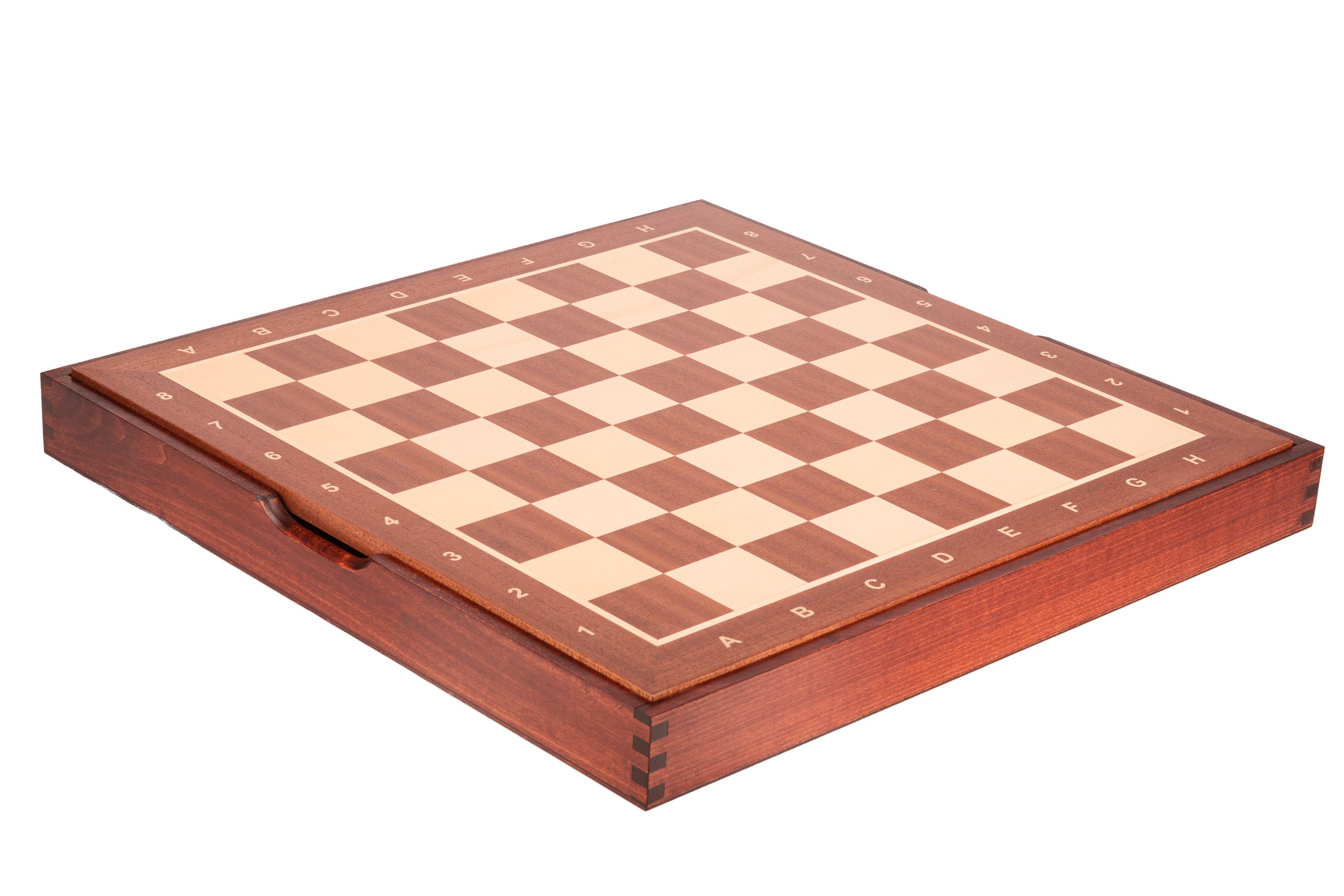 Cajita de madera con compartimentos para piezas de ajedrez - Cajita de madera con compartimentos para piezas de ajedrez