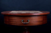Chess table De Lux (without pieces)/ Round table / total height: 77 cm