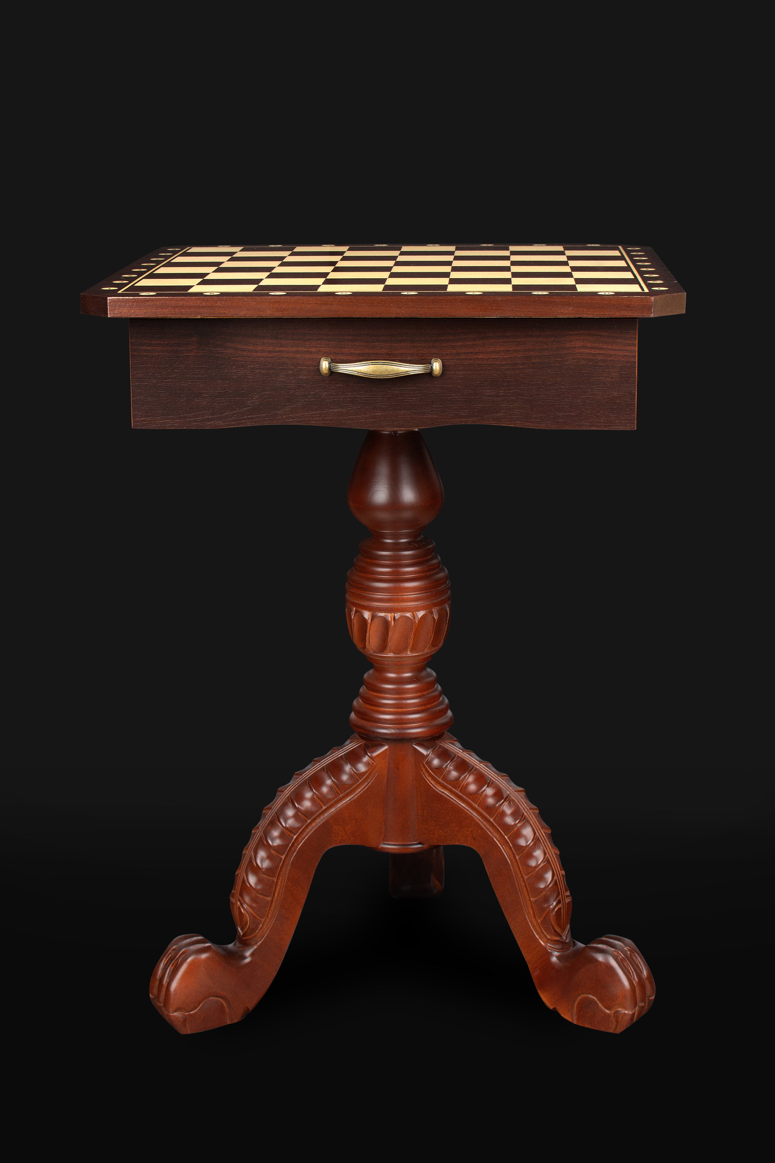 Chess table (without pieces) /total height: 75cm/ - Chess table (without pieces) /total height: 75cm/