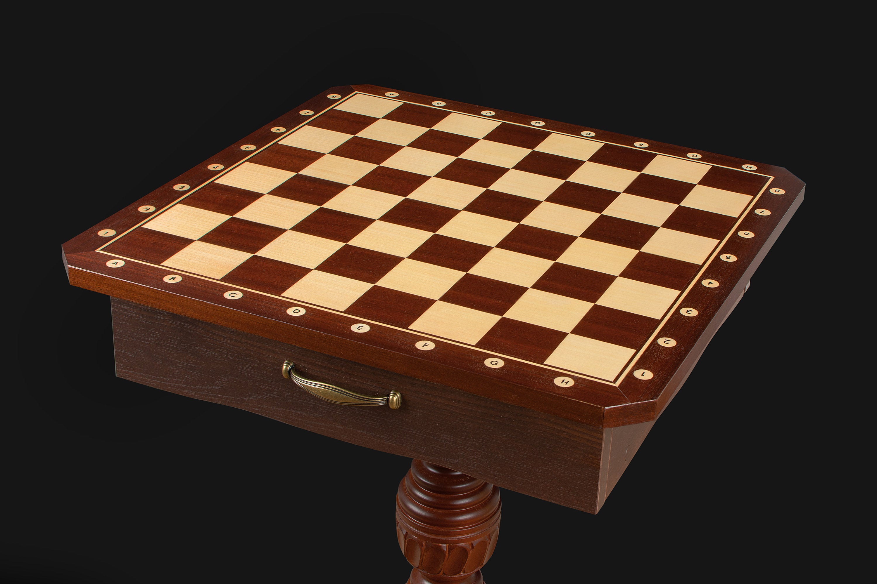 Chess table (without pieces) /total height: 75cm/ - Chess table (without pieces) /total height: 75cm/