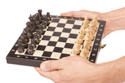 MAGNETIC wooden chess mini (20cm) - black