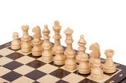 MAGNETIC wooden chess mini (20cm) - black