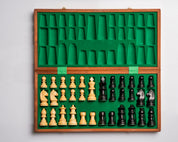 TOURNAMENT No5 intarsy GERMAN KNIGHT EBONISED 3,5" pieces