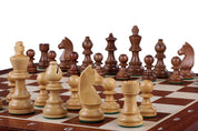 TOURNAMENT No4 intarsy German Knight ACACIA/BOXWOOD 3" pieces