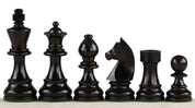 German Knight Ebonised 4" chess pieces