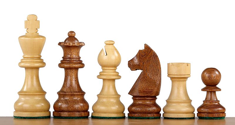 Tournament chess set No. 6 - 58mm board + German Knight 3.75" pieces - c715f1692e5b8af677f62cb1de3b4151