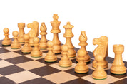 No5 Black Chessboard + 3.5" French Ebonised pieces