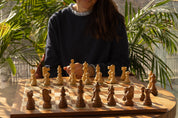 No6 Sapele Chessboard + 3.75" French Acacia pieces