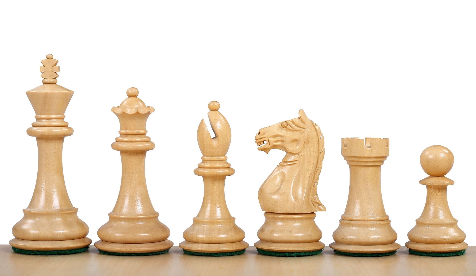 Supreme Acacia/Boxwood chess pieces 4'' - Supreme Acacia/Boxwood chess pieces 4''