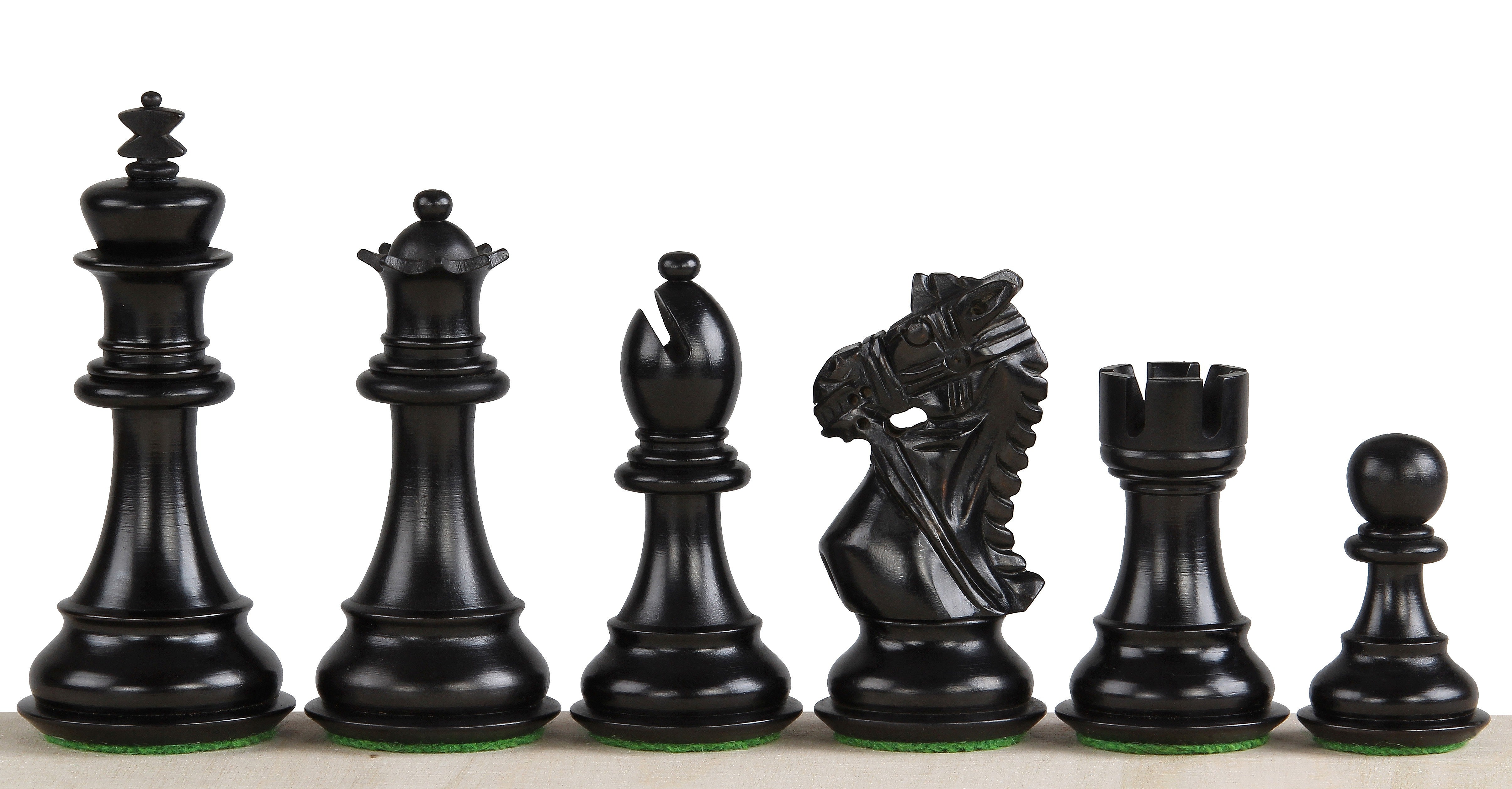 Kings Bridal Ebonised 3,75'' chess pieces - Kings Bridal Ebonised 3,75'' chess pieces