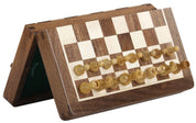 Wooden Magnetic Chess set with 25 cm inlaid chessboard