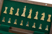Wooden Magnetic Chess set with 25 cm inlaid chessboard