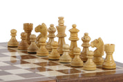 Wooden Magnetic Chess set with 25 cm inlaid chessboard