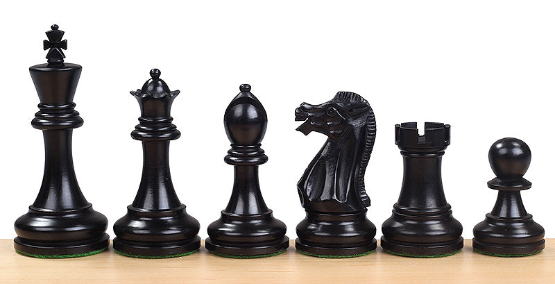 Executive Ebonised 4" chess pieces - Executive Ebonised 4" chess pieces