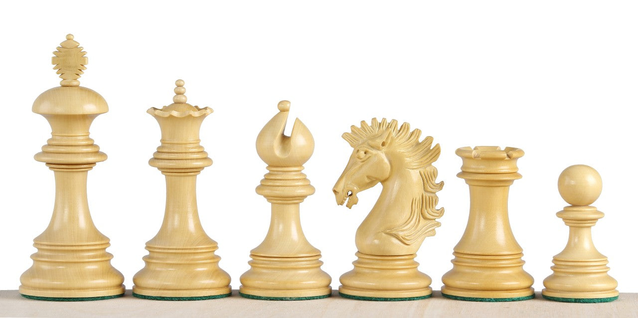 Chess pieces Sunrise Redwood 3,75 inch king height - Chess pieces Sunrise Redwood 3,75 inch king height