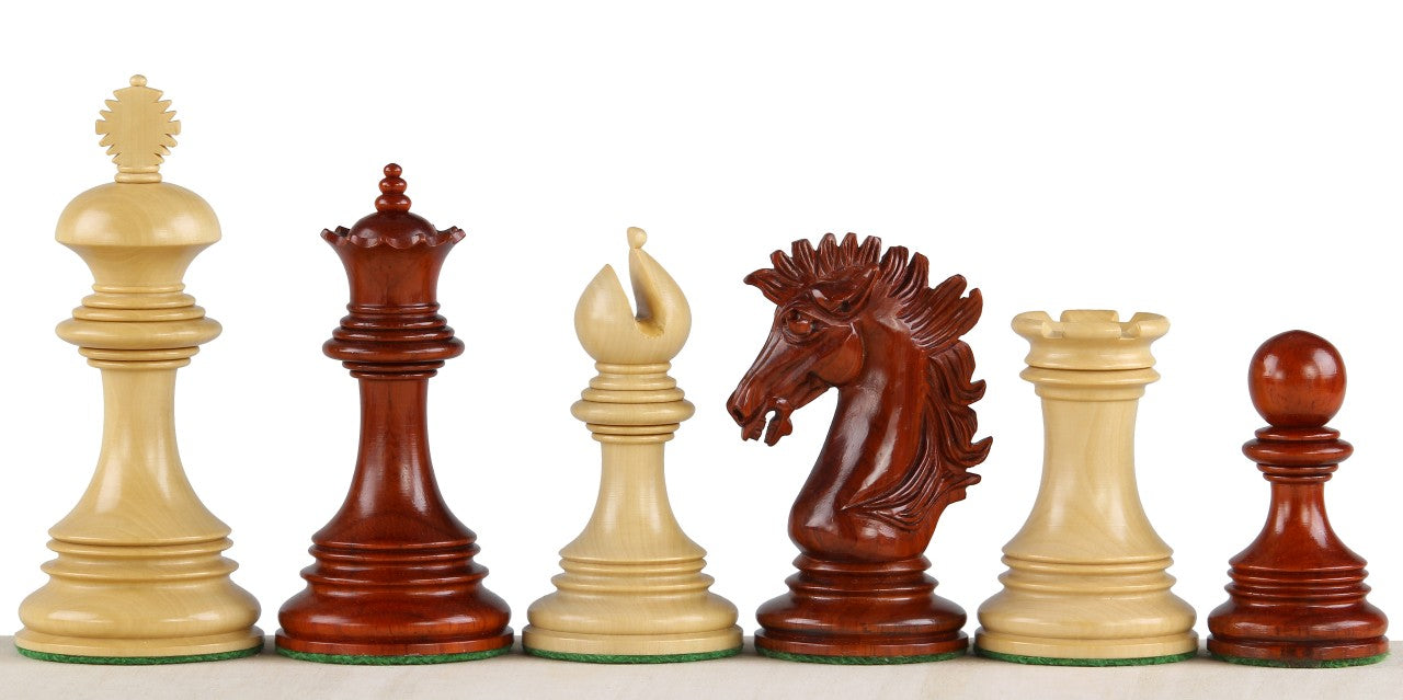 Sunrise 4 inch Redwood chess pieces - Sunrise 4 inch Redwood chess pieces