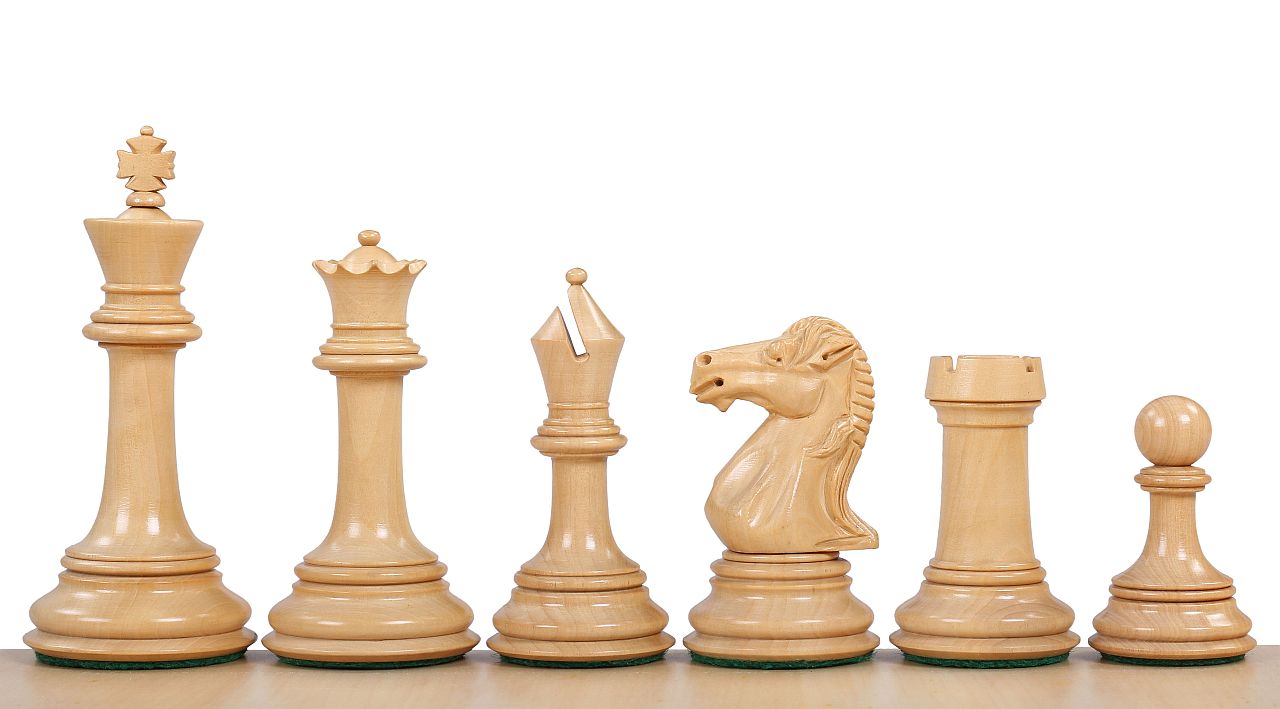 PARTHENON EBONY 4" chess pieces - PARTHENON EBONY 4" chess pieces