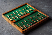 Wooden Magnetic Chess set with 30 cm inlaid chessboard