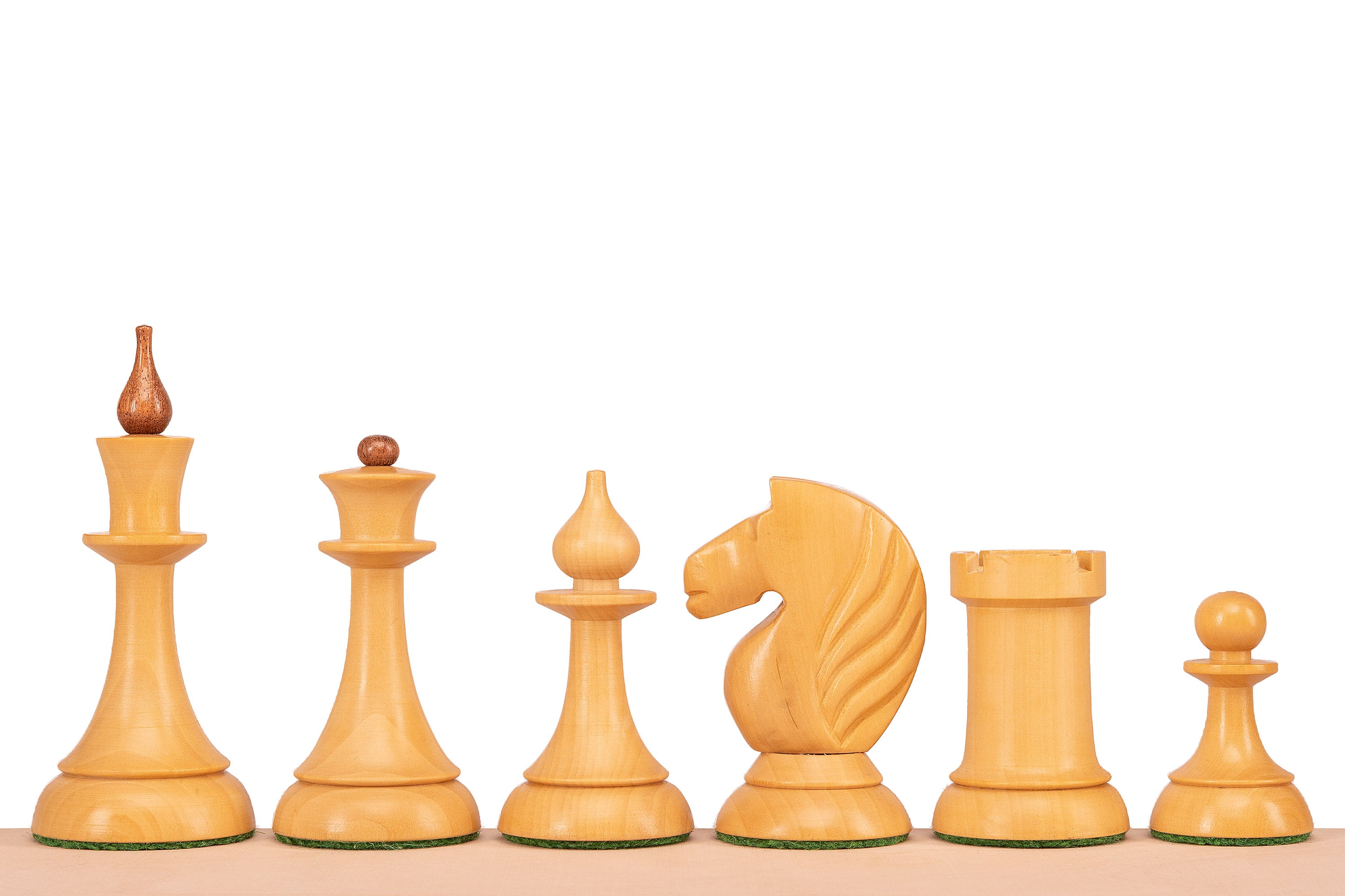 Figuritas de ajedrez Queen's Gambit de 1957, madera de acacia india, 3,75 pulgadas - Figuritas de ajedrez Queen's Gambit de 1957, madera de acacia india, 3,75 pulgadas