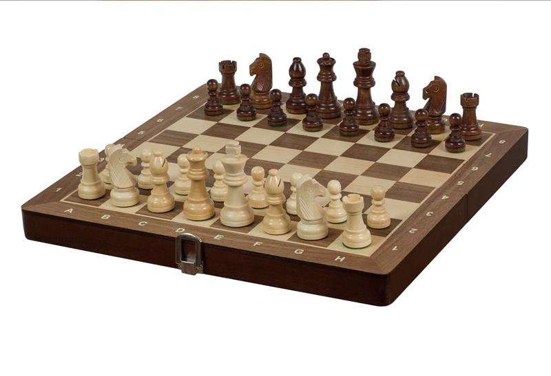 Sunrise Tournament wooden chess set No. 3 (30 x 30 cm) walnut / maple - Sunrise Tournament wooden chess set No. 3 (30 x 30 cm) walnut / maple