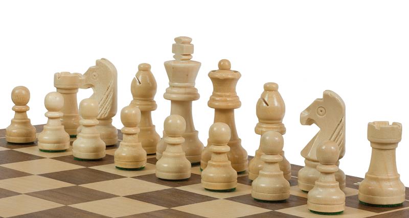 Sunrise Tournament wooden chess set No. 3 (30 x 30 cm) walnut / maple - Sunrise Tournament wooden chess set No. 3 (30 x 30 cm) walnut / maple