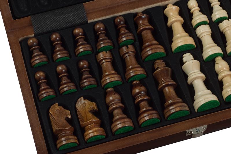 Sunrise Tournament wooden chess set No. 3 (30 x 30 cm) walnut / maple - Sunrise Tournament wooden chess set No. 3 (30 x 30 cm) walnut / maple
