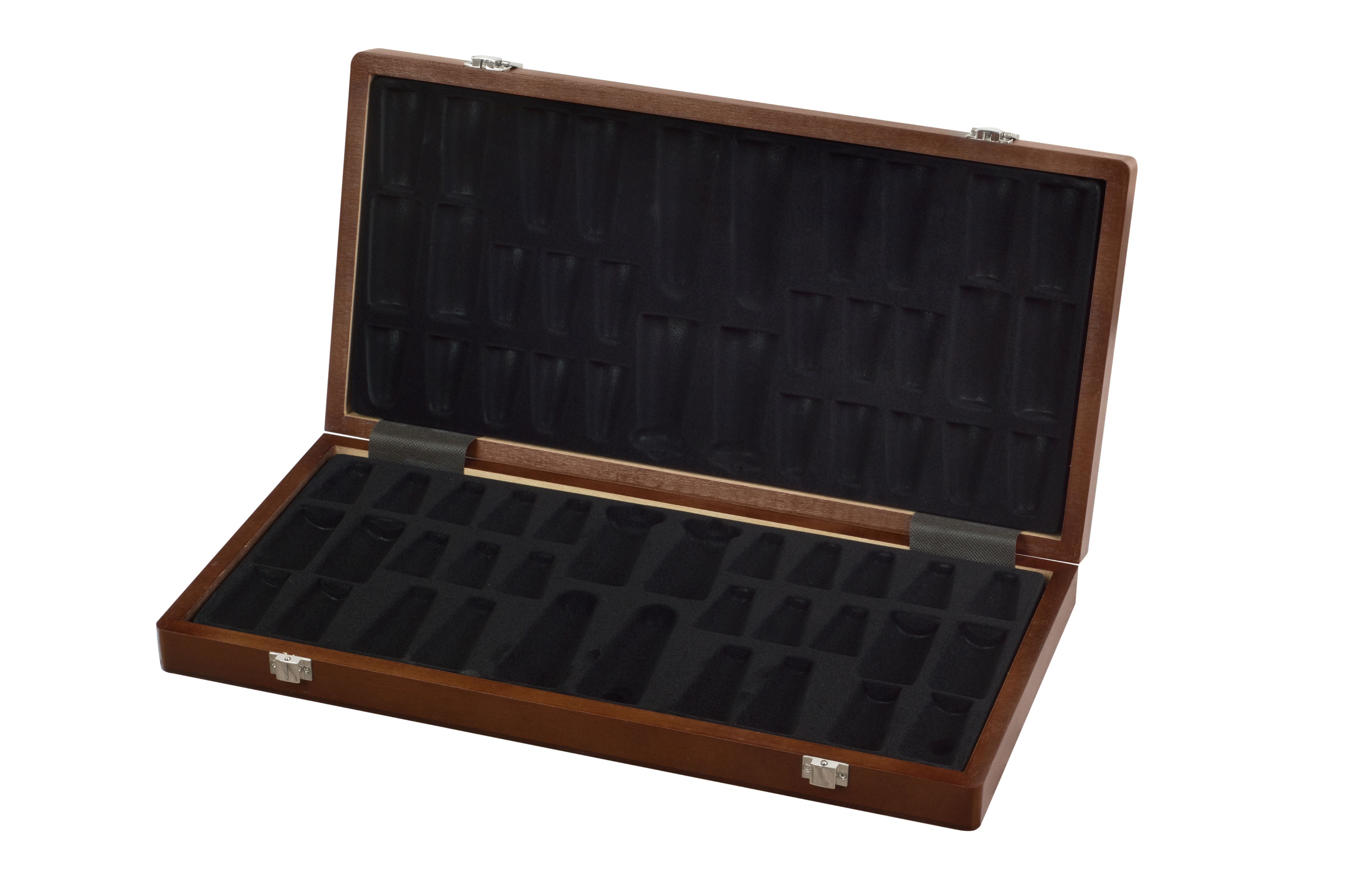 18" Walnut/Maple intrasy chess box with NOTATION - c4fb0762364a0ae7baba009fc4d7daee