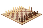 Juego de ajedrez «German» | Rey de 98 mm | Casilla de 58 mm | De madera