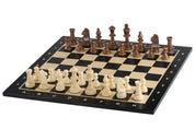 Wooden chessboard 55 mm square (ebonised) black maple/maple