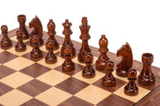 Juego de ajedrez German Walnut | Rey de 98 mm | Casilla de 50 mm | De madera