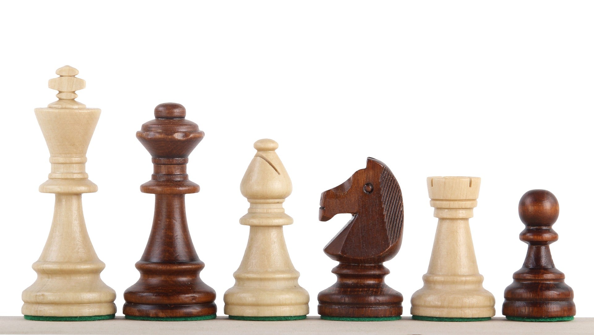 STAUNTON No.6 Carved Wooden Chess Pieces - 4b05aa79e1ccb98a93b2b5fa67e443e9