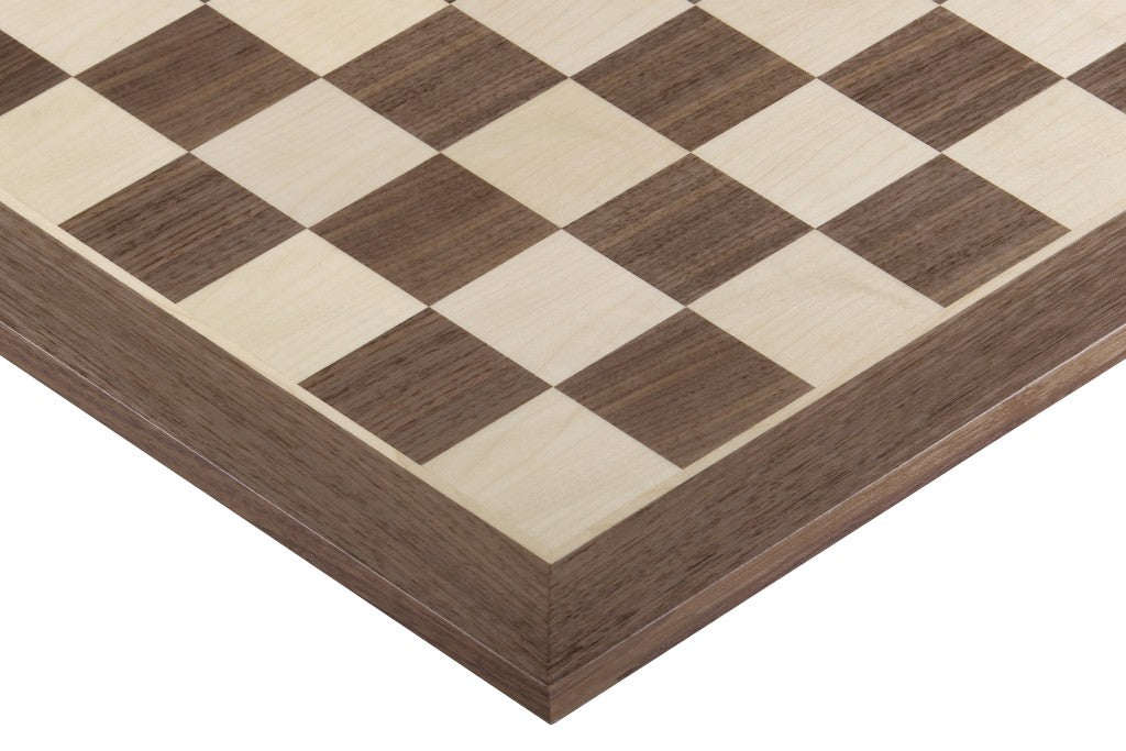 No5 Walnut Chessboard+ 3.5" French Ebonised pieces - No5 Walnut Chessboard+ 3.5" French Ebonised pieces