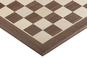No5 Walnut Chessboard+ 3.5" French Ebonised pieces