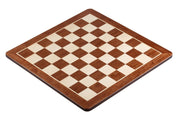 Size No 6 (58 mm squares, without notation, rounded corners) padauk/maple chessboard