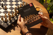 Large carved SENATOR CHESS SET (42x42cm) – black