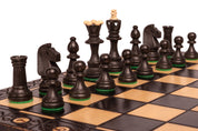 Large carved SENATOR CHESS SET (42x42cm) – black