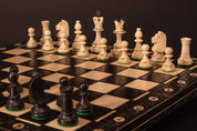 Large carved SENATOR CHESS SET (42x42cm) – black