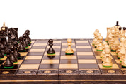 Large carved SENATOR CHESS SET (42x42cm) – black